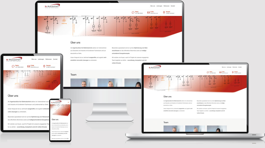 responsive Website von ibr Ingenieurbüro Rauscher